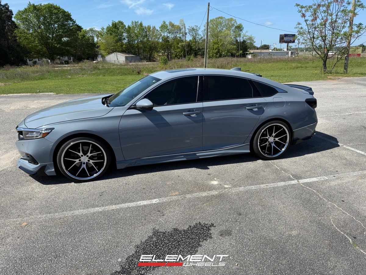 20 inch Ferrada FR2 Machine Black w/Chrome Lip on a 2021 Honda Accord Sedan