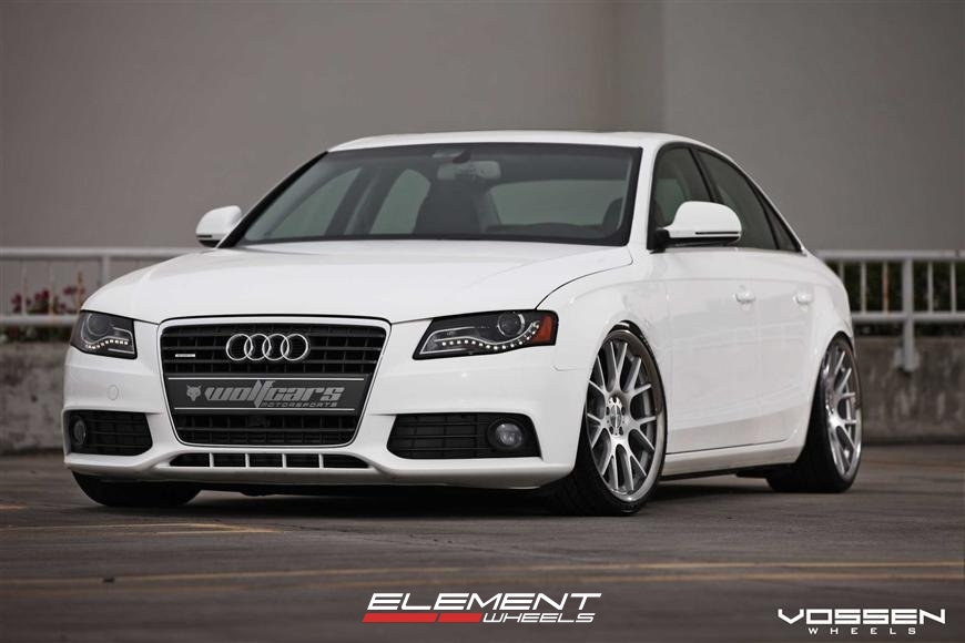 Vossen VVSCV2 Silver on 2011 Audi A4 w/ Specs