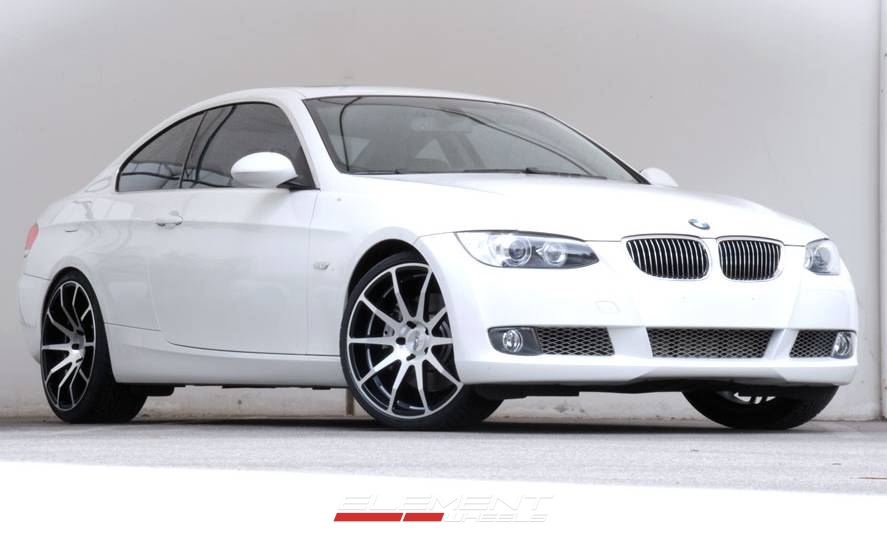Axis Zero Black w/Machined Face Wheels on 08 BMW 3 series w/ Specs