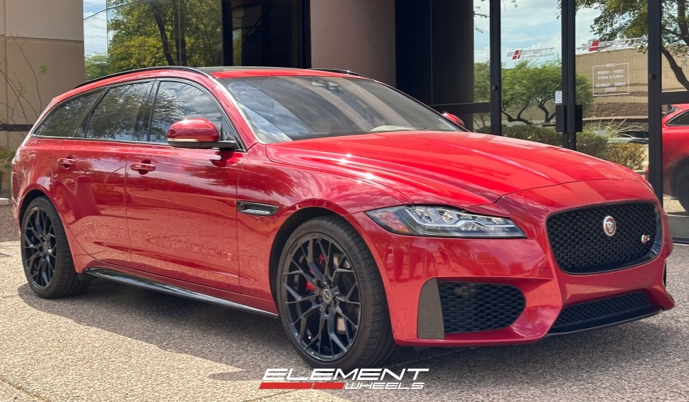 20 inch Brixton Forged RF10 Satin Black (Radial Forged) on a 2018 Jaguar XF V6 Super/Turbo Charged AWD