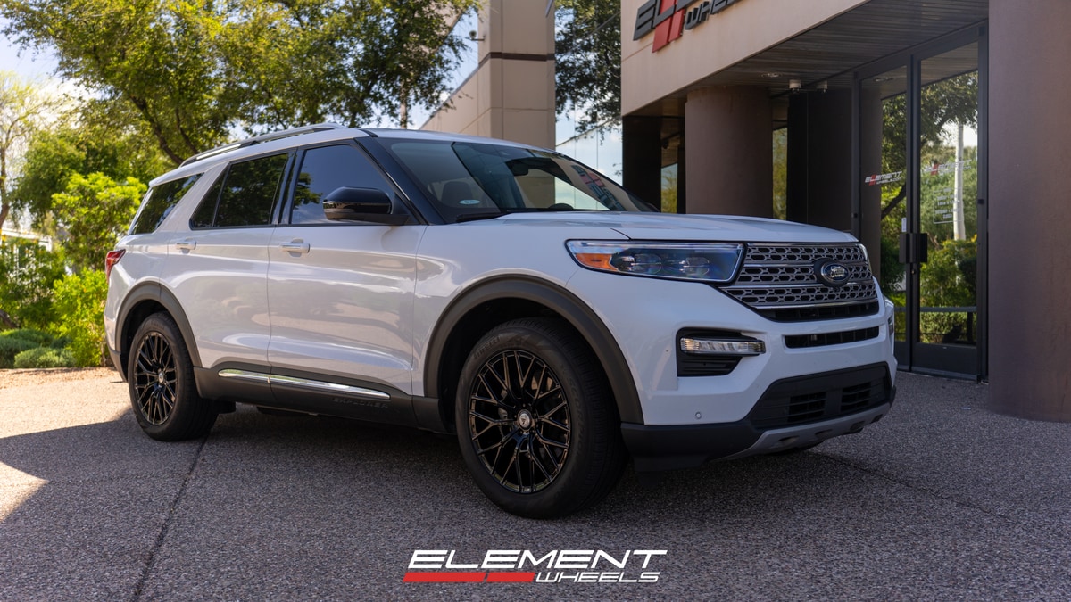 20 Inch Asanti ABL-21 in Gloss Black on a 2021 Ford Explorer