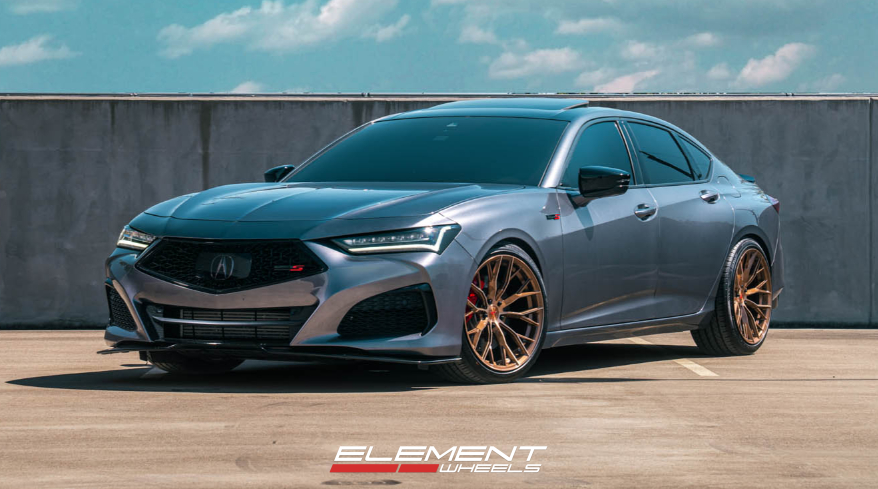 Ferrada F8-FR9 in Brushed Cobre on an Acura TLX Type S