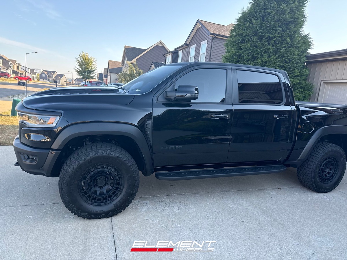18 inch Black Rhino Chamber in Matte Black on a 2024 Dodge Ram TRX
