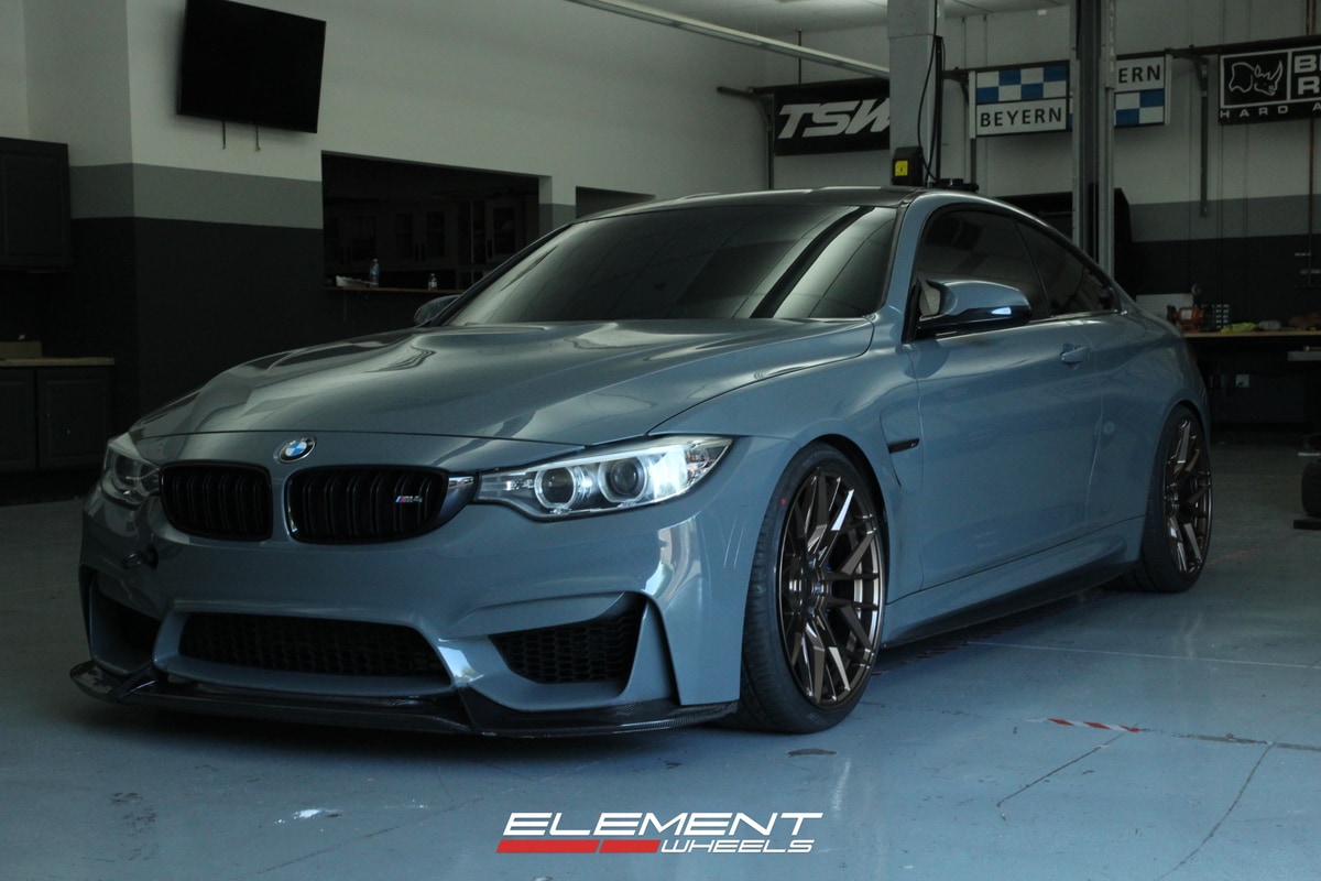 Staggered 20 Inch Variant Radon in Satin Bronze on 2015 BMW M4