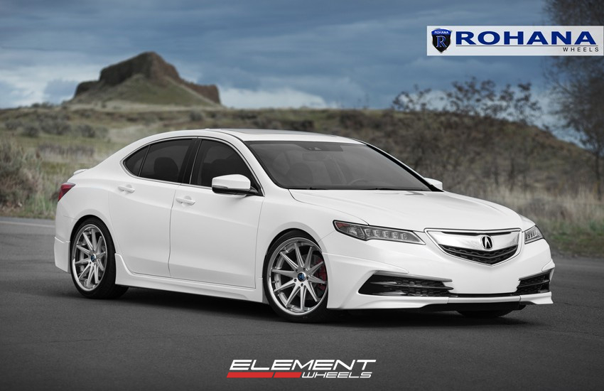 20x9 Rohana RC10 Silver on 2015 Acura TLX w/ Specs