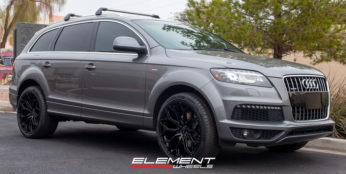 22 inch Gianelle Monte Carlo Gloss Black on a 2013 Audi Q7