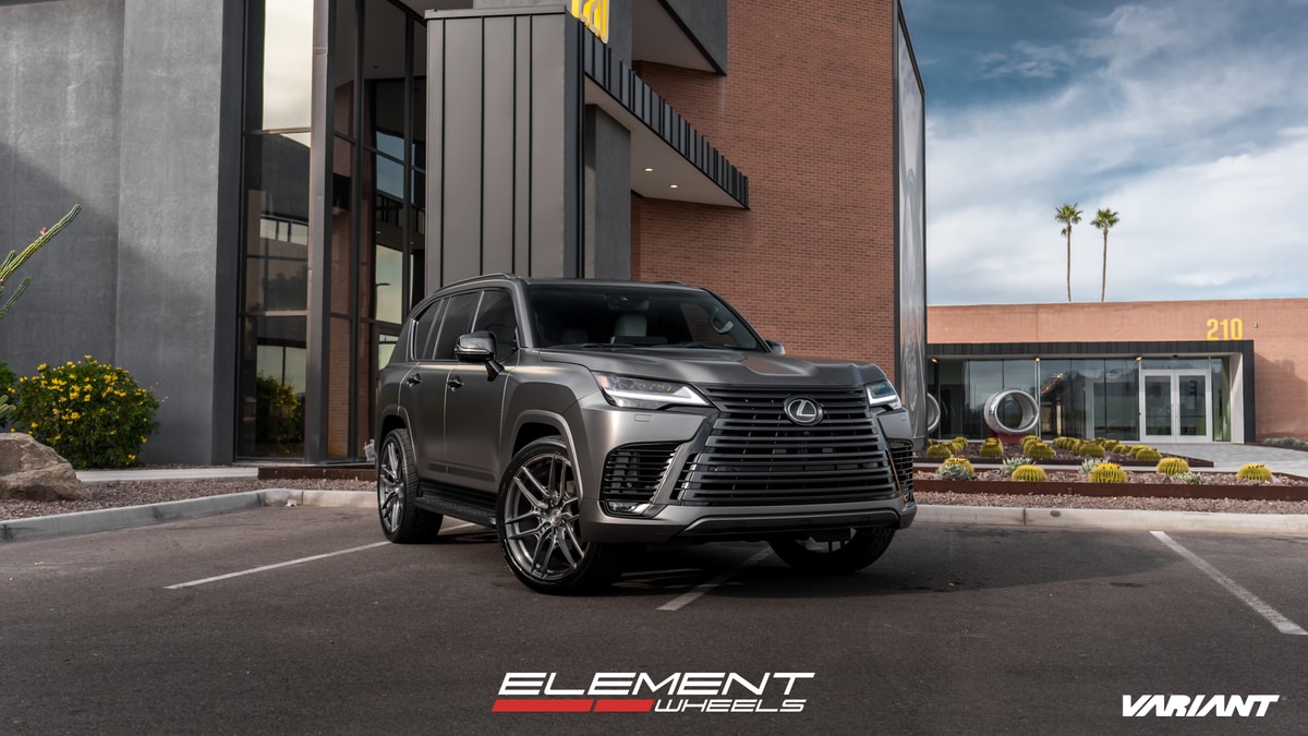 24 inch Variant BLS-1P Brushed Titanium on a 2022 Lexus LX600