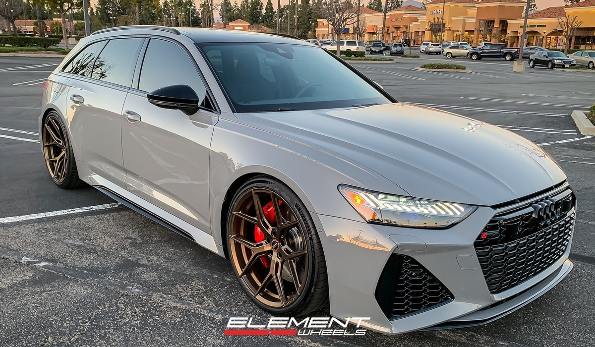 22x10.5 Vossen HF5 Satin Bronze on 2021 Audi RS6