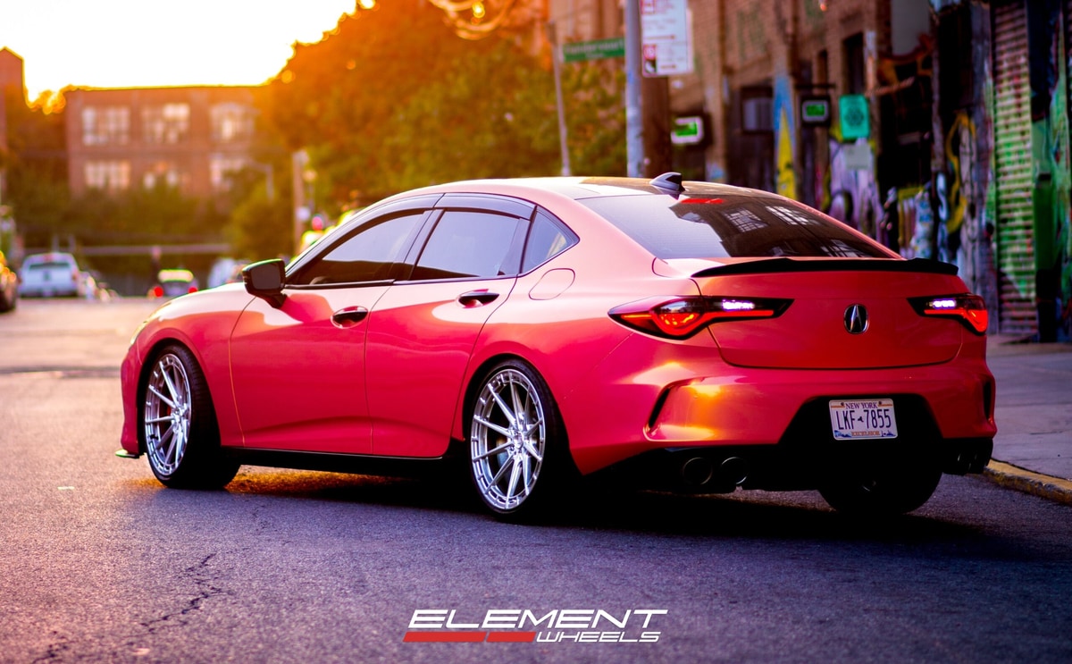 20 inch Variant Aure in Raw Milled on a 2023 Acura TLX Type-S