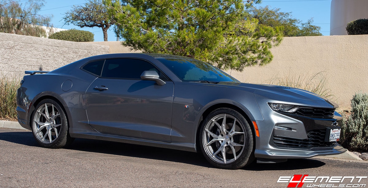 20 inch Rohana RFX5 Brushed Titanium on 2019 Chevrolet Camaro SS