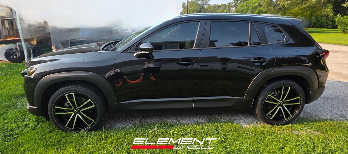 20 inch Kraze KR190 Lusso in Gloss Black Machined Face on a 2024 Mazda CX-50