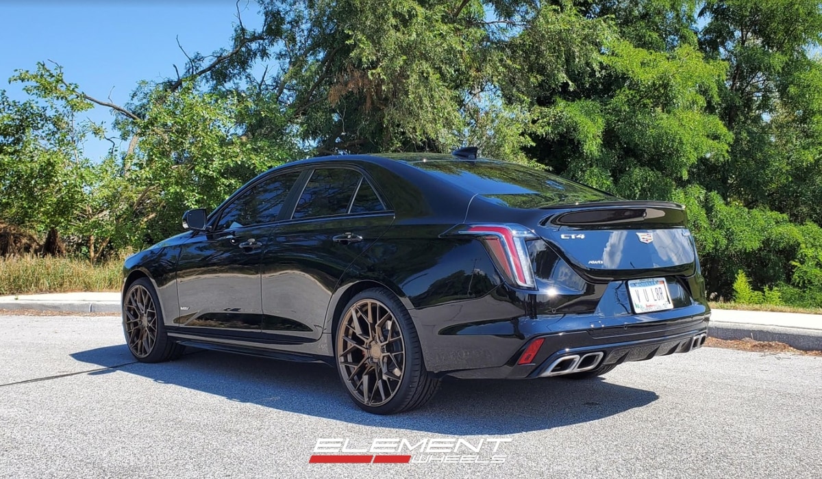 20 inch Variant Radon in Satin Bronze on a 2020 Cadillac CT4-V AWD