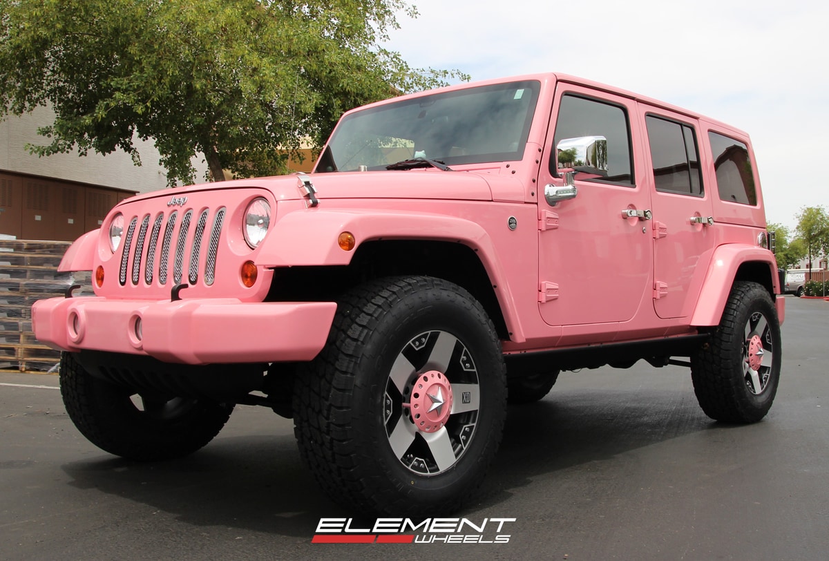 XD Series Rockstar Black/Machined w/ Custom Paint on 2012 Jeep Wrangler Sport w/ Specs