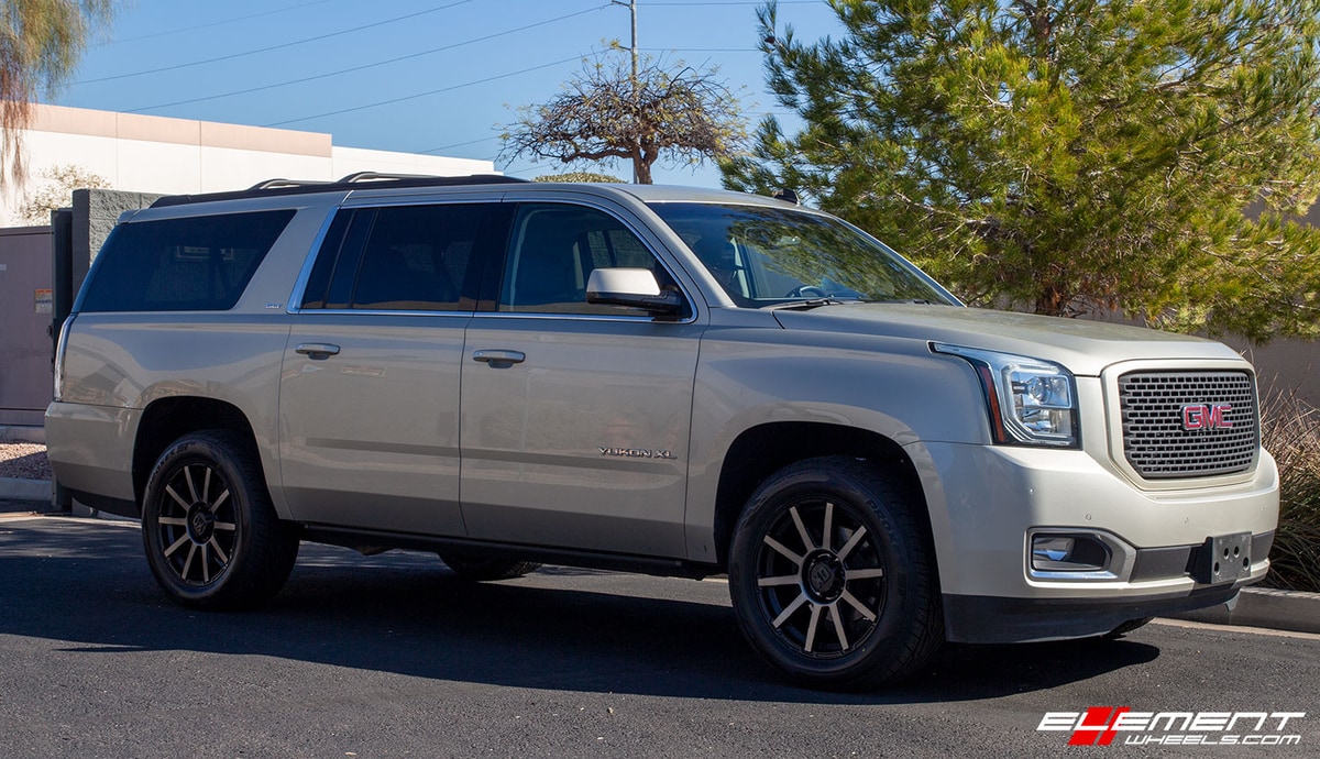20 inch XD Series XD847 Outbreak Satin Black w/ Gray Tint on a 2015 GMC Yukon XL