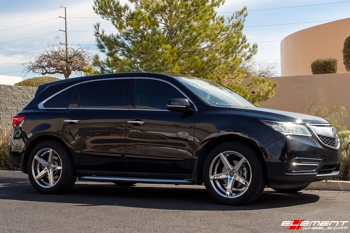 20 inch Lexani R-Four Chrome on a 2014 Acura MDX