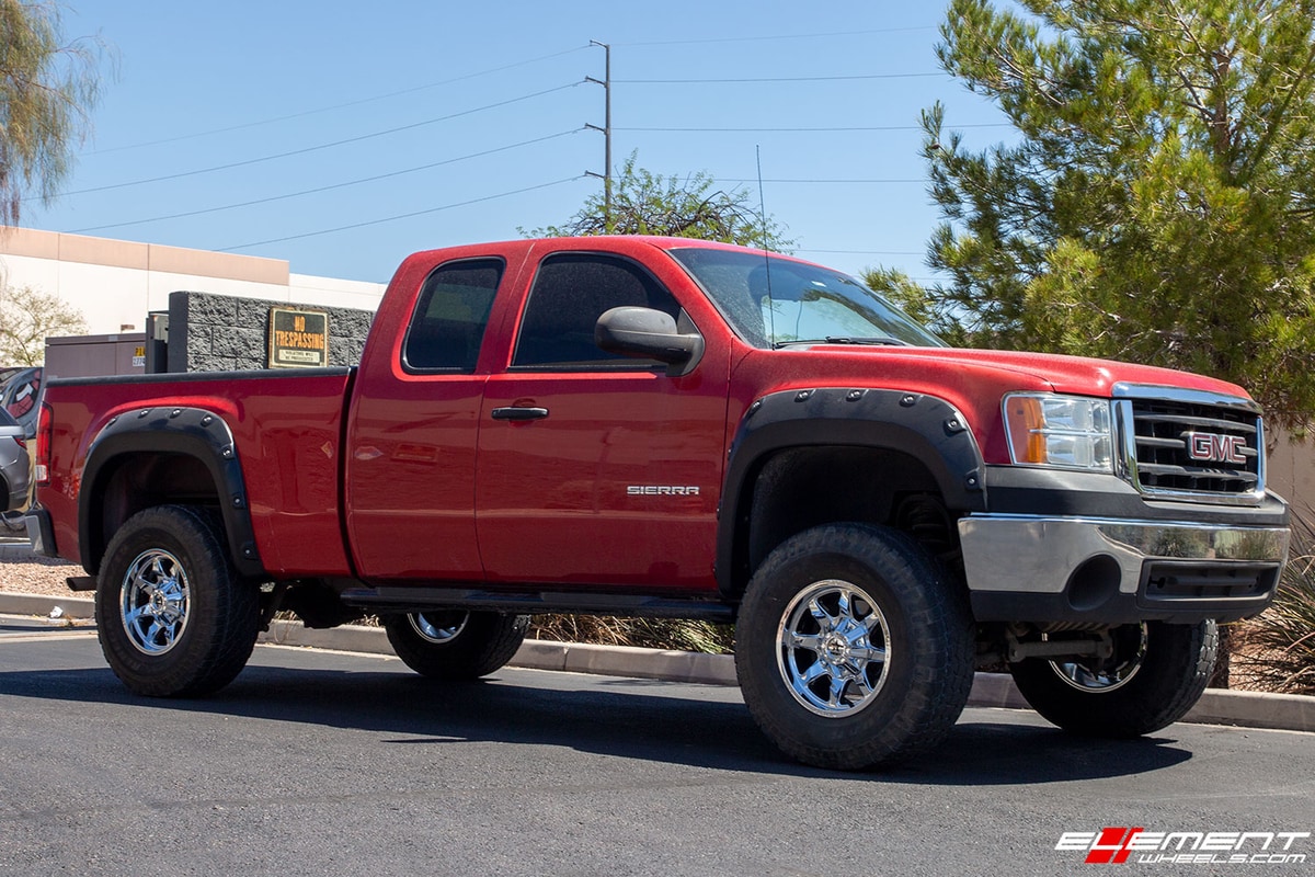 17 inch RBP 01R Saharan II Chrome on a Lifted 2012 Chevrolet Silverado 1500