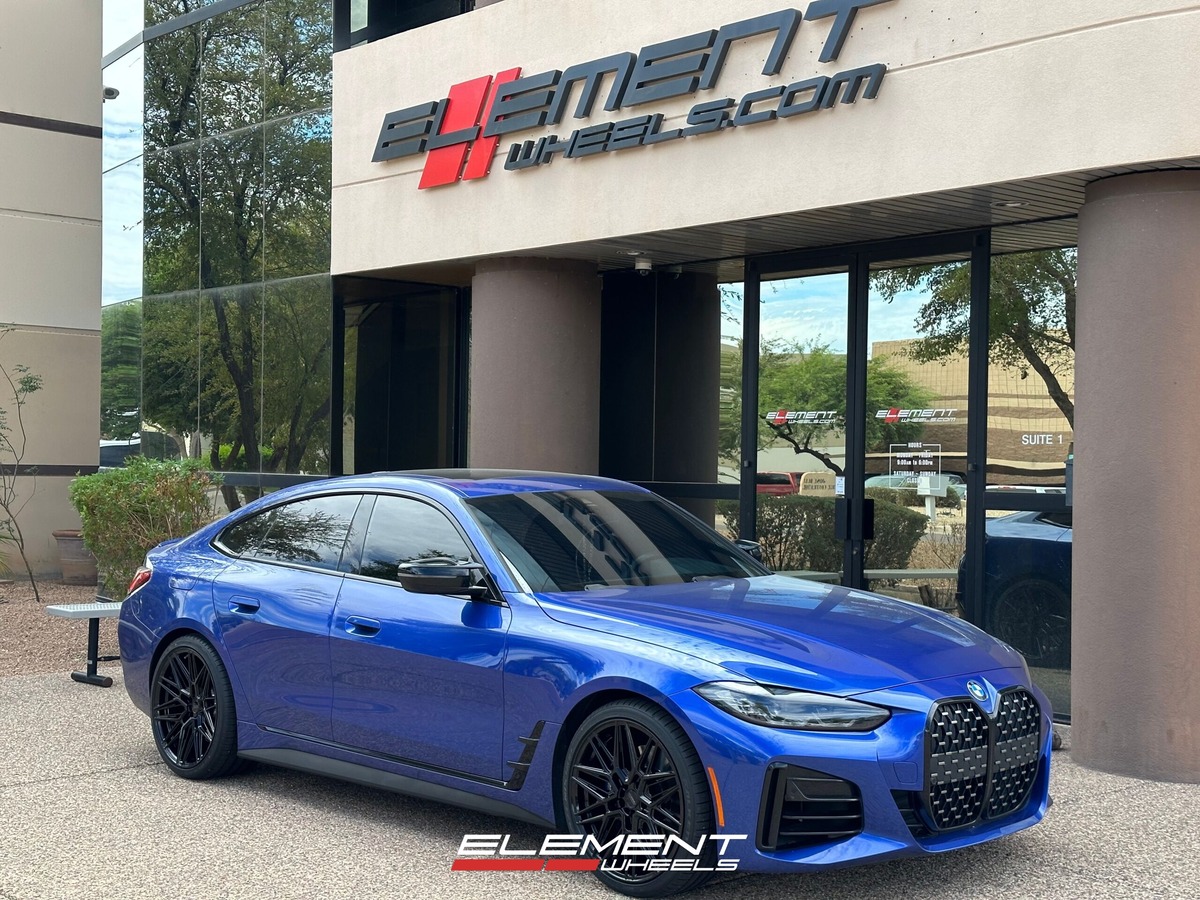 20 inch Staggered Vossen HF-7 Gloss Black on a 2022 BMW M440i X-Drive Coupe