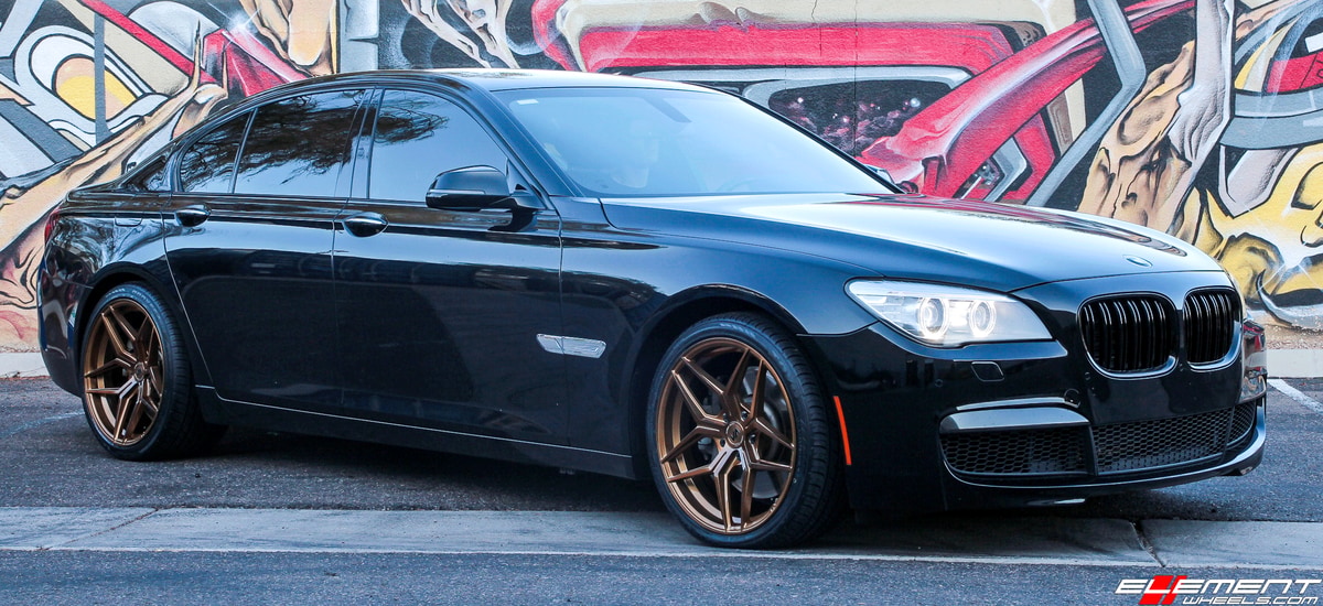 20 inch Variant Xenon Brushed Bronze on 2013 BMW 750i