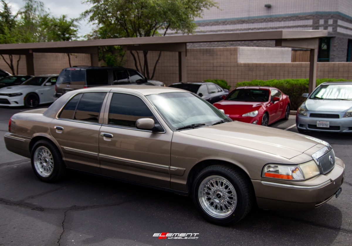17 inch ARC AR01 Silver Machined on a 2003 Mercury Grand Marquis