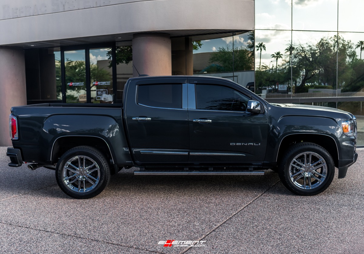 20 inch Raceline 158C Impulse Chrome on a 2021 GMC Canyon