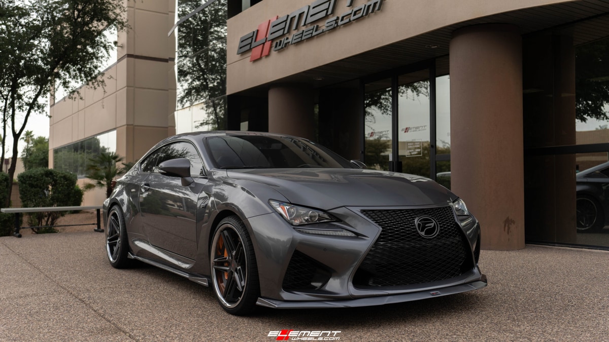 20 Inch Ferrada CM1 in Matte Graphite w/ Chrome Lip on a 2016 Lexus RC-F