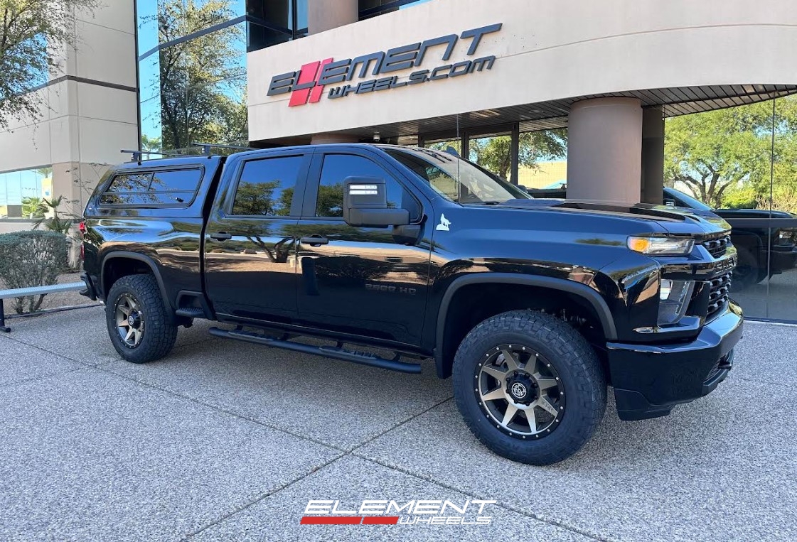 20 Inch ICON Rebound Bronze on a 2022 Chevrolet Silverado 2500