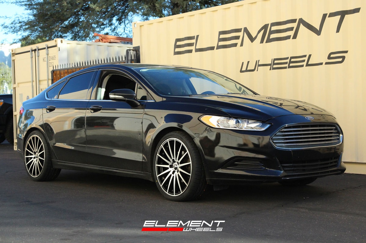20 inch Kraze KR191 Stunna Gloss Black Machined Face on a 2013 Ford Fusion