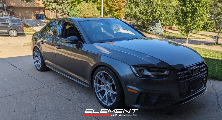 19 Inch Forgestar CF5V Gloss Silver on a 2019 Audi S4