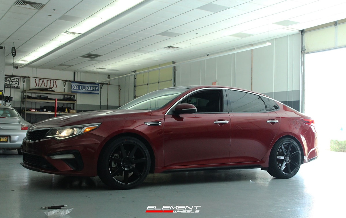 19 inch Niche Verona All Gloss Black on a 2019 Kia Optima