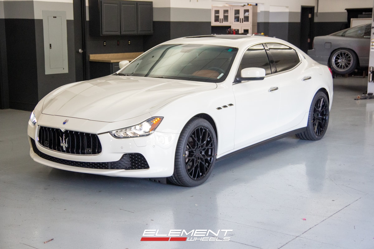 Staggerd 20 Inch TSW Sebring in Matte Black on a 2014 Maserati Ghibli
