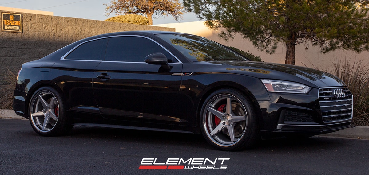 20 inch Ferrada FR3 Machine Silver on a 2018 Audi A5
