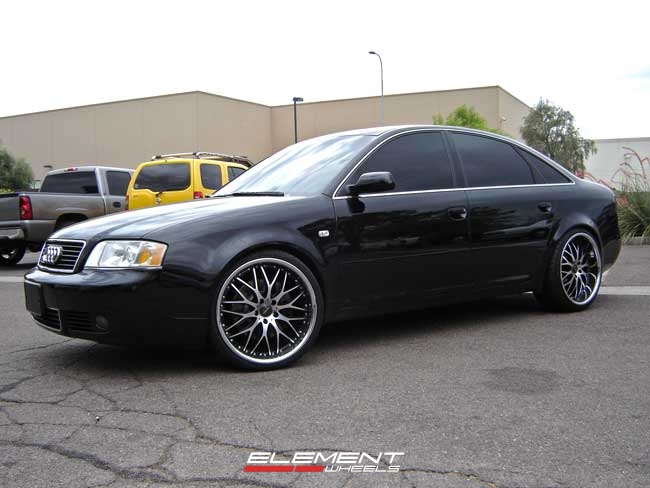 Vertini Riviera Black/Machined Face Wheels on Audi A6 w/ Specs