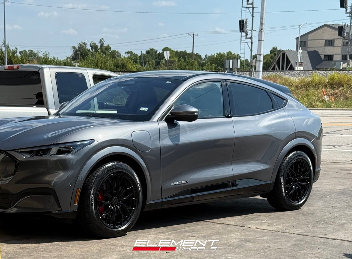 19 inch MRR Ground Force GF5 in Gloss Black on a 2021 Ford Mustang Mach-E AWD