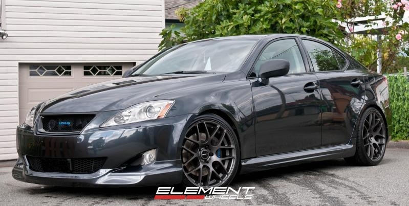 Avant Garde M310 Dolphin Gray Wheels on 06 Lexus IS350 w/ Specs