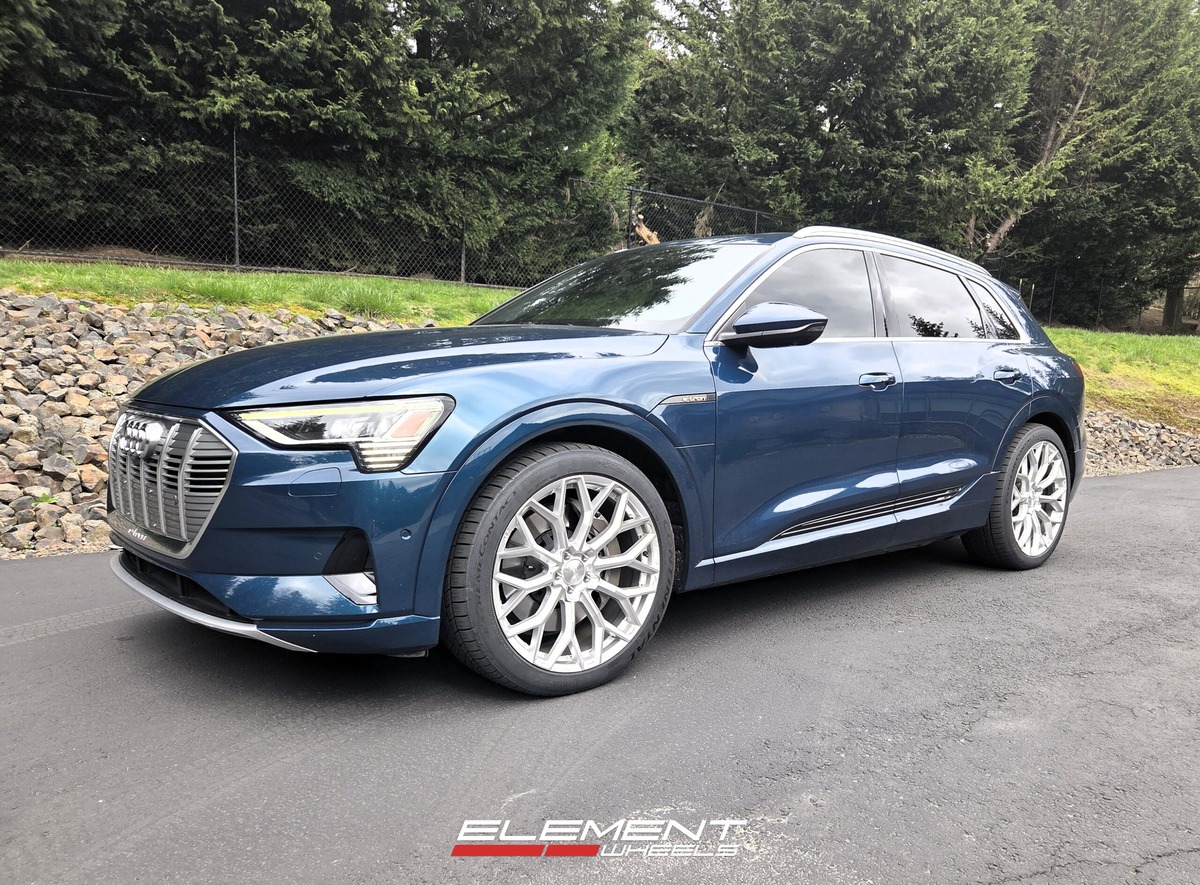 22 Inch Ace Alloy AFF03 Liquid Silver w/ Mirror Machined Face on a 2019 Audi E-Tron SUV