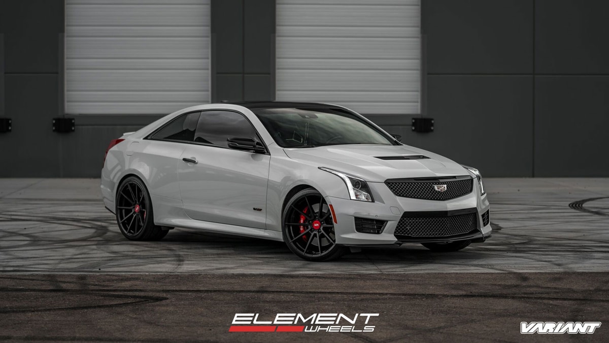 20 Inch Staggered Variant Argon Wheels on 2015 Cadillac ATS-V