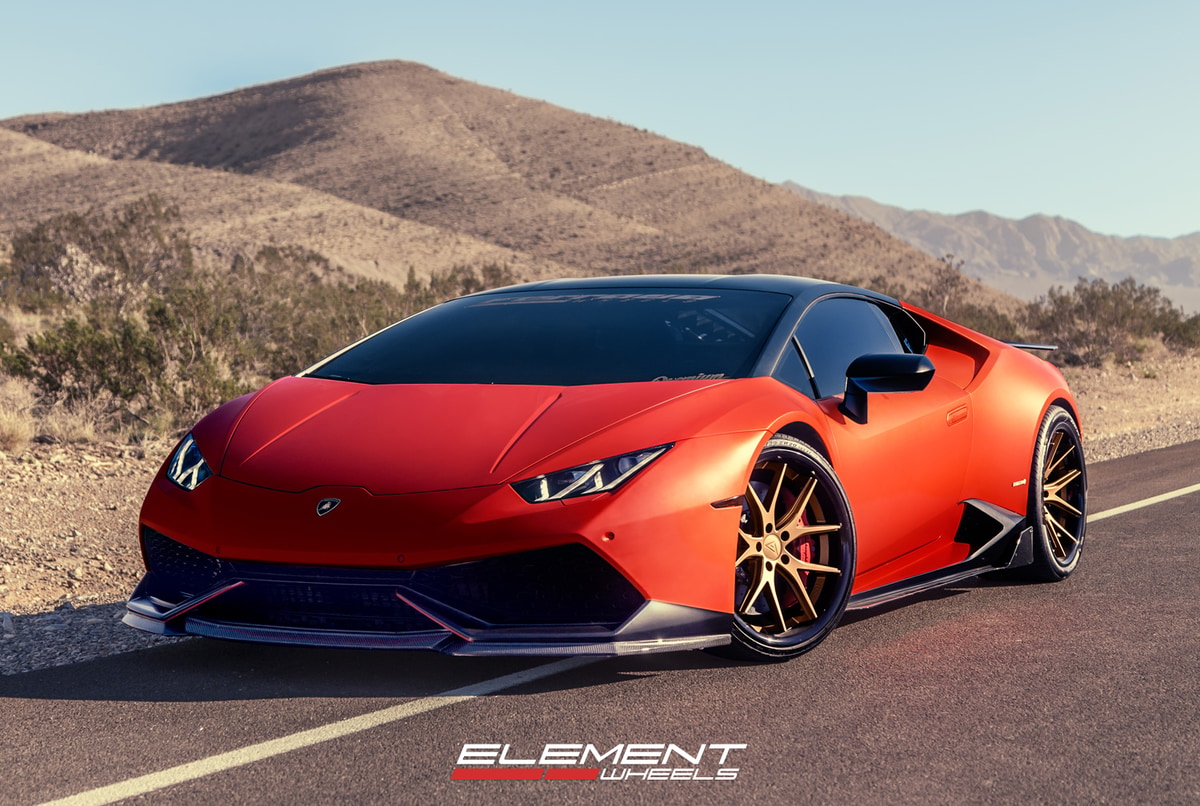 Ferrada FR2 Bronze on Lamborghini Huracan w/ specs