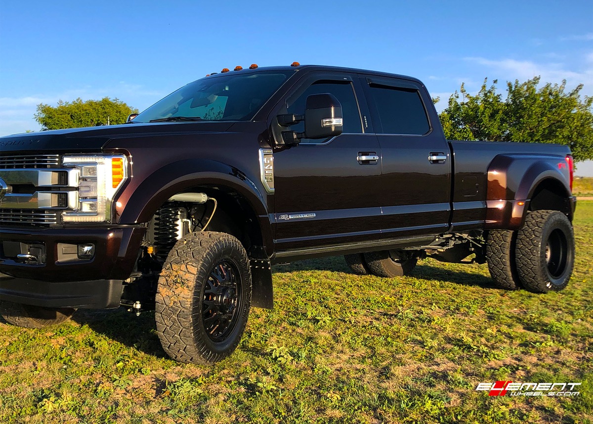 2018 Ford F-450 Dually On 20" Fully Forged Fuel FF-19 Gloss Black/Paint Match