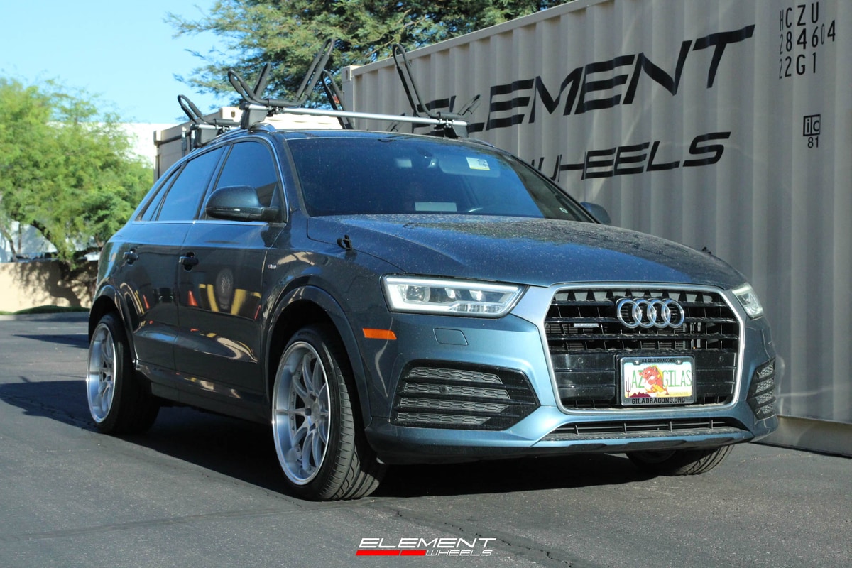 19 Inch Aodhan DS07 in Silver w/ Machined Face on 2018 Audi Q3