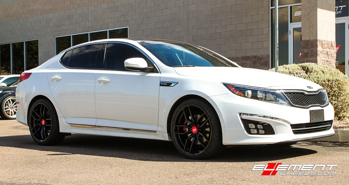 20 inch Variant Krypton Gloss Piano Black on 2015 Kia Optima
