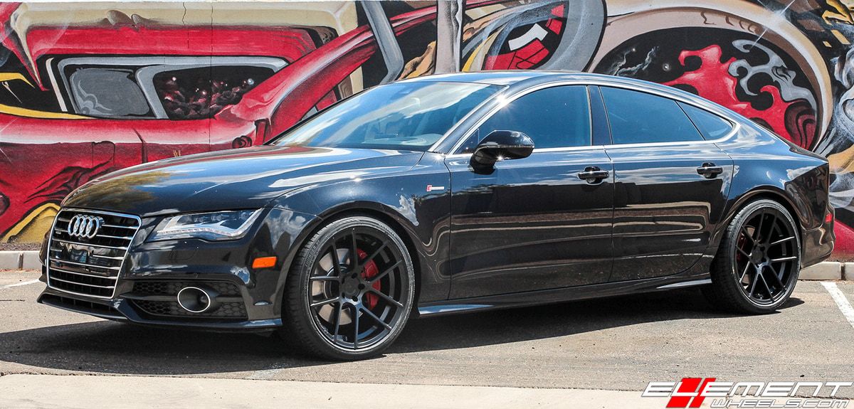 20 inch Avant Garde M510 Matte Black on 2013 Audi A7