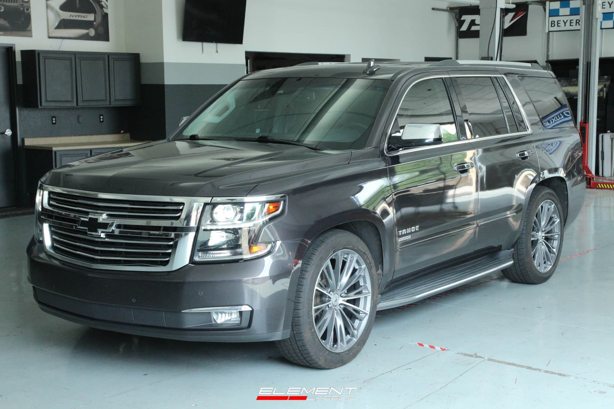 22 Inch Asanti ABL-30 in Titanium Brushed on 2017 Chevy Tahoe