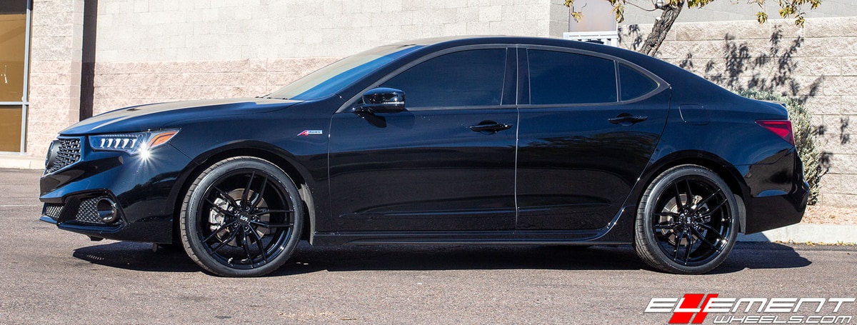 20 inch Variant Krypton Gloss Piano Black on 2019 Acura TLX A-Spec