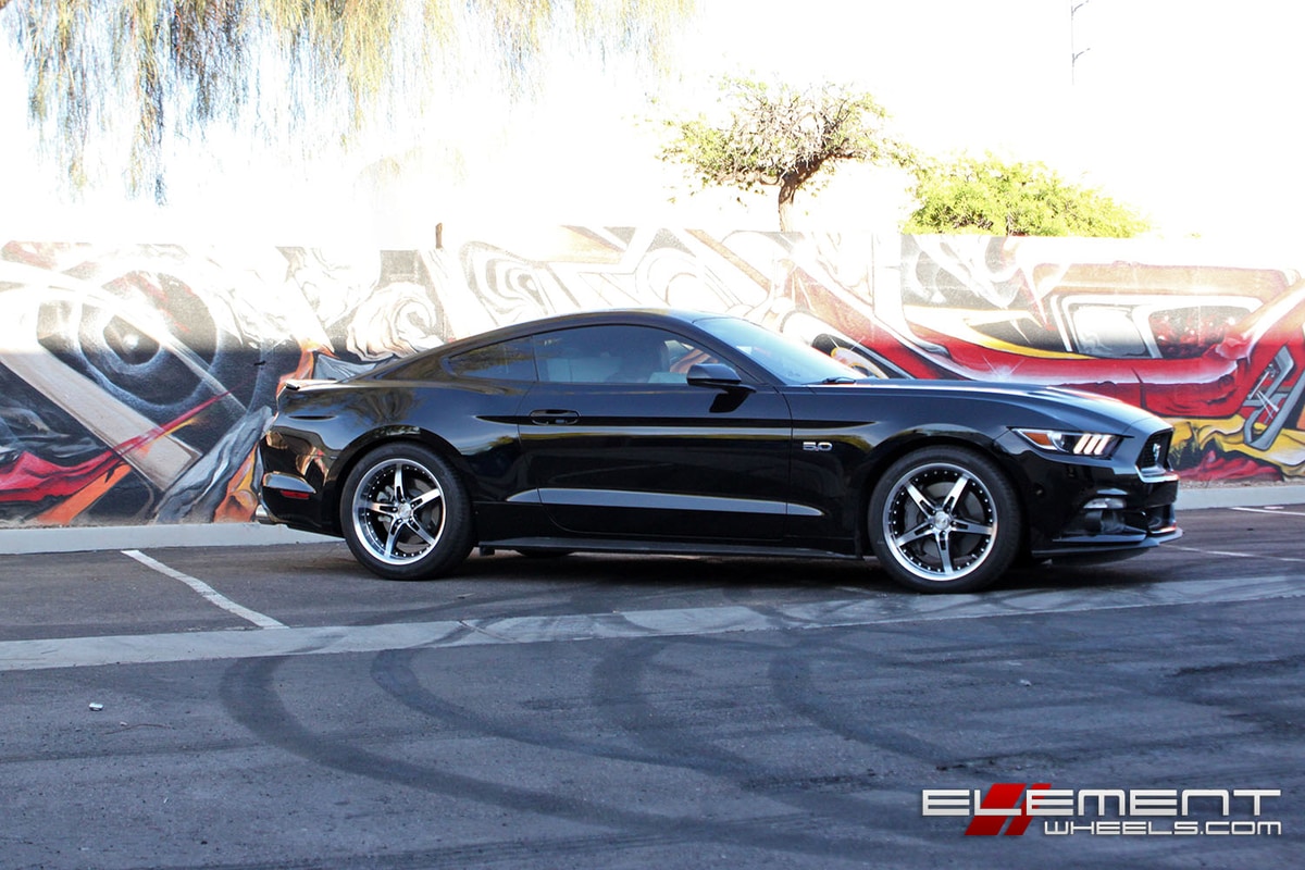 19 inch MRR GT5 Diamond Cut/Black on 2015 Ford Mustang GT w/ Specs