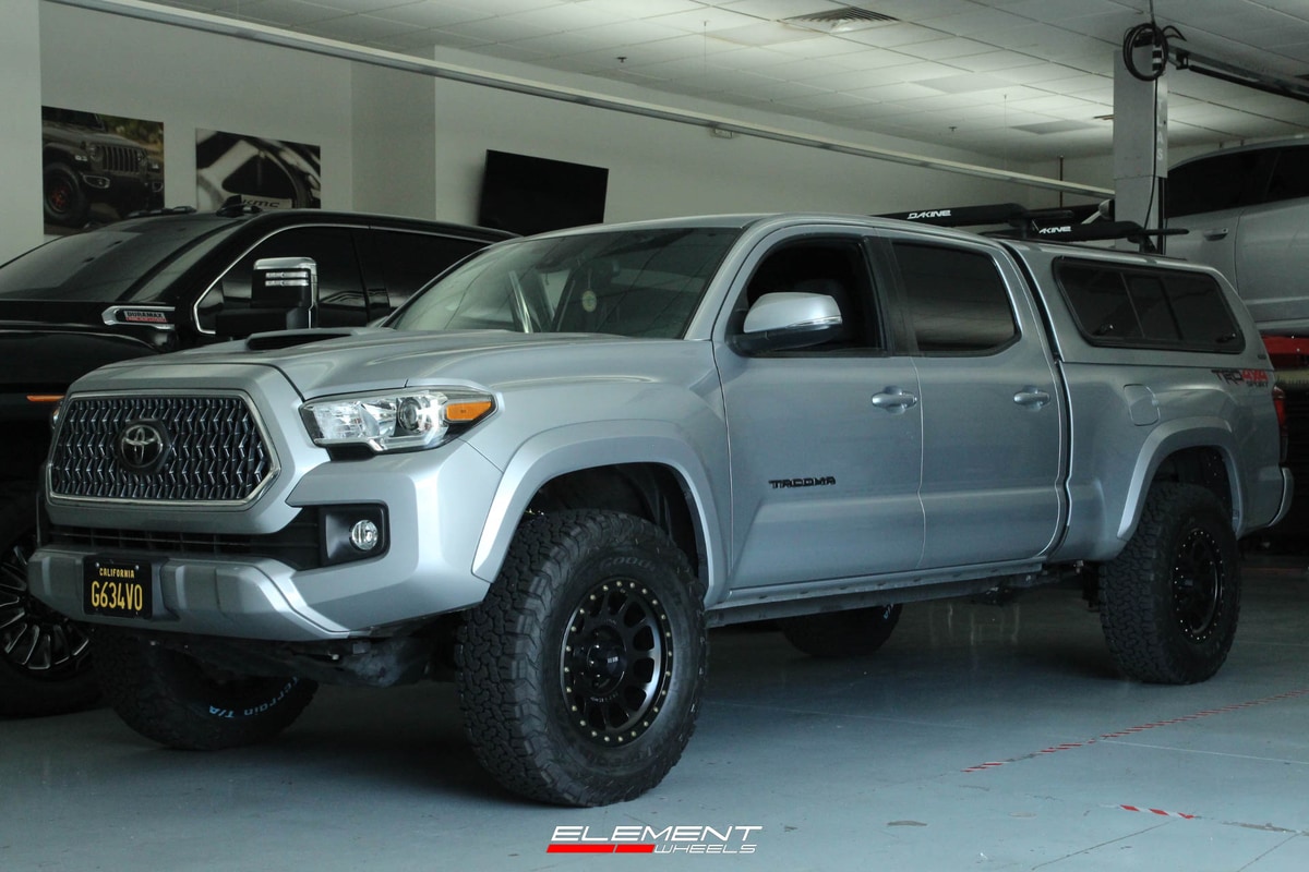 17 Inch Method Race MR305 NV in Matte Black   on 2019 Toyota Tacoma