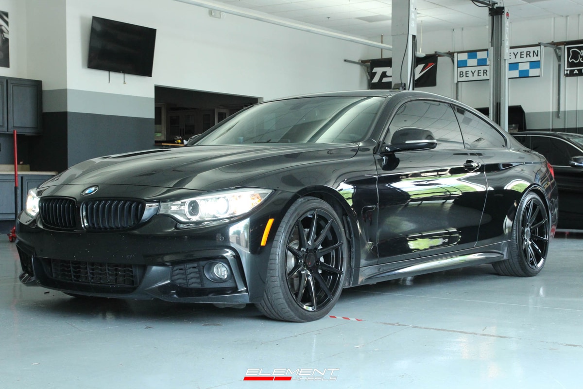 Staggered 19 Inch TSW Clypse in Gloss Black on 2014 BMW 440i