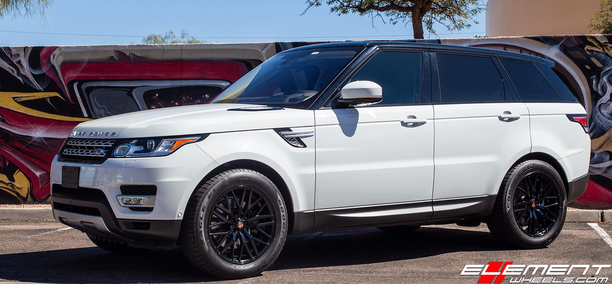 20 inch AXE EX30 Gloss Black on 2016 Land Rover Range Rover Sport V6 Supercharged