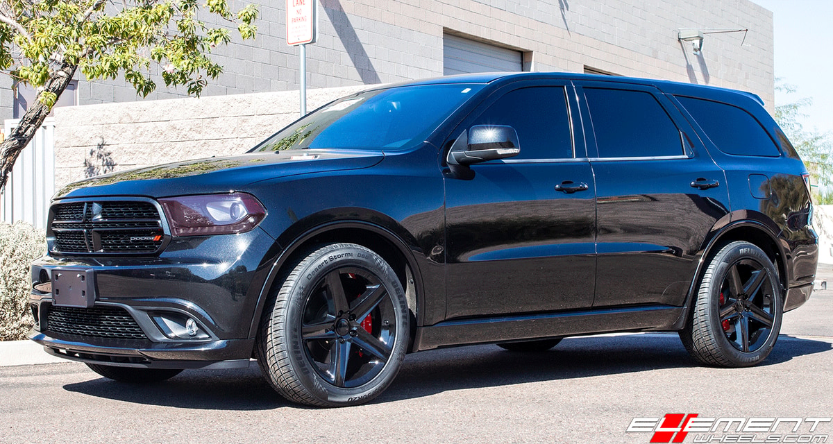 Dodge Dodge Durango 20 Inch Jeep SRT8 Replica Wheels Gloss Black FR63 