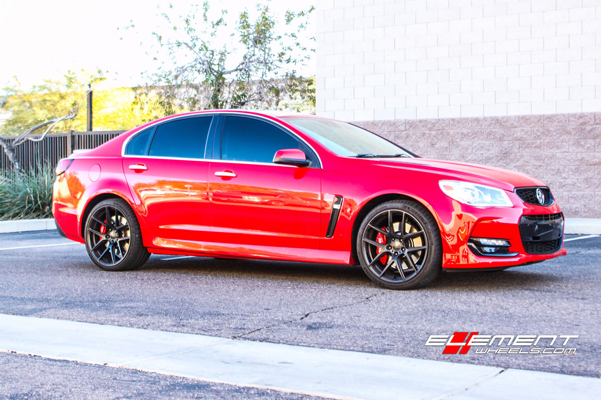 20 inch Ace AFF02 Matte Black on 2016 Chevrolet Holden SS Sedan