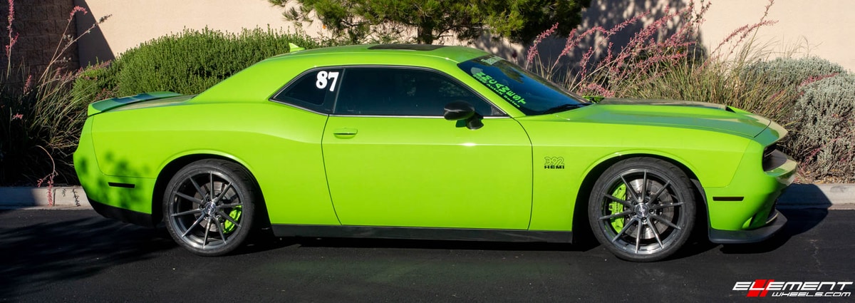 20 Inch Variant Argon in Brushed Titanium on a 2016 Dodge Challenger SRT